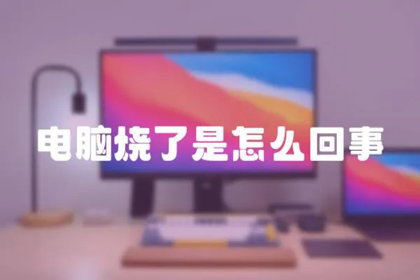電腦燒了是怎么回事