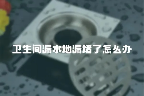 衛(wèi)生間漏水地漏堵了怎么辦