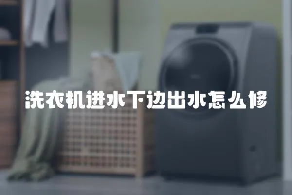 洗衣機進水下邊出水怎么修