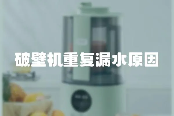 破壁機(jī)重復(fù)漏水原因