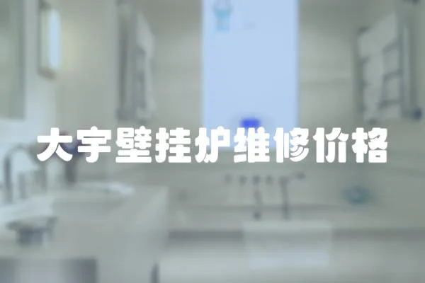 大宇壁掛爐維修價格