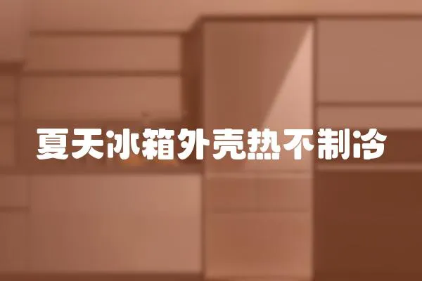 夏天冰箱外殼熱不制冷