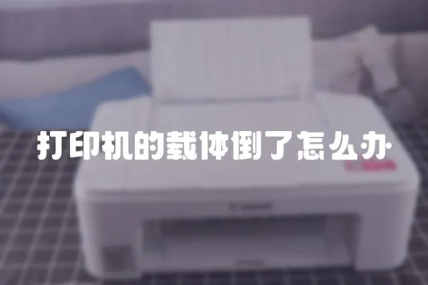 打印機(jī)的載體倒了怎么辦
