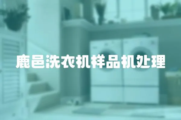 鹿邑洗衣機樣品機處理