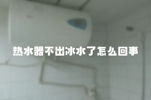 熱水器不出冰水了怎么回事