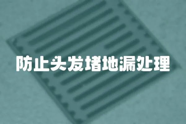 防止頭發堵地漏處理