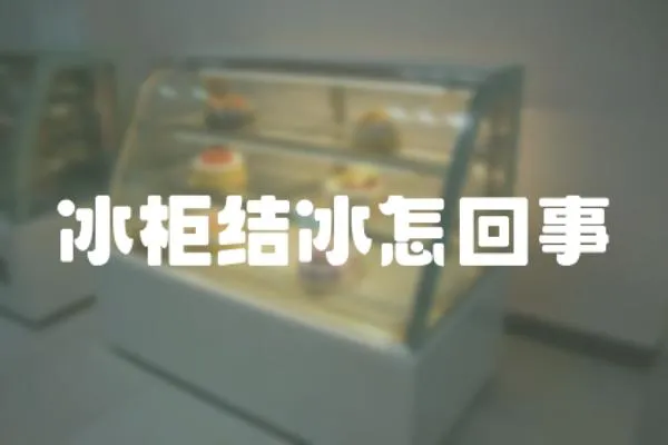 冰柜結冰怎回事