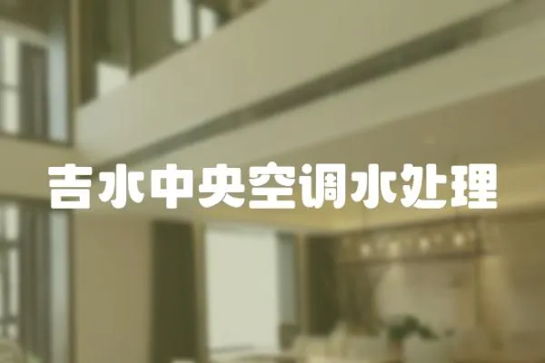 吉水中央空調水處理