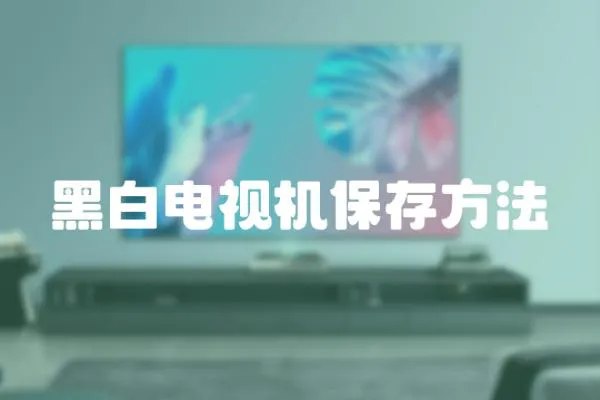 黑白電視機保存方法