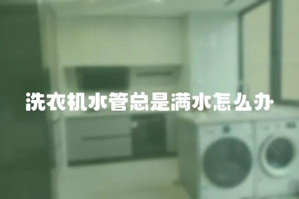洗衣機水管總是滿水怎么辦