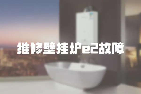 維修壁掛爐e2故障
