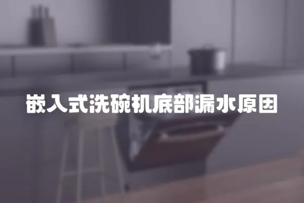 嵌入式洗碗機底部漏水原因