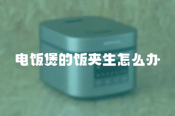 電飯煲的飯夾生怎么辦