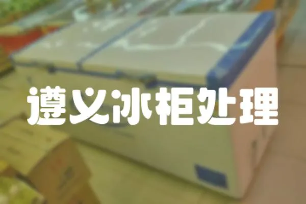 遵義冰柜處理