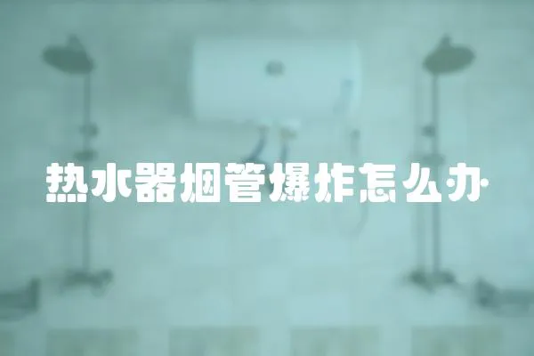 熱水器煙管爆炸怎么辦