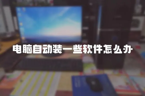 電腦自動裝一些軟件怎么辦