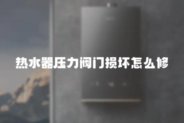 熱水器壓力閥門損壞怎么修