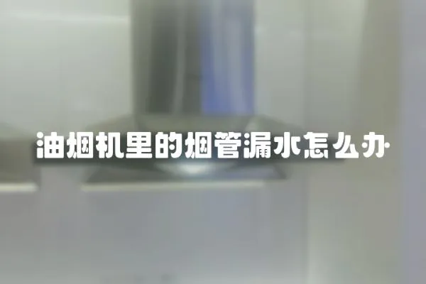 油煙機里的煙管漏水怎么辦