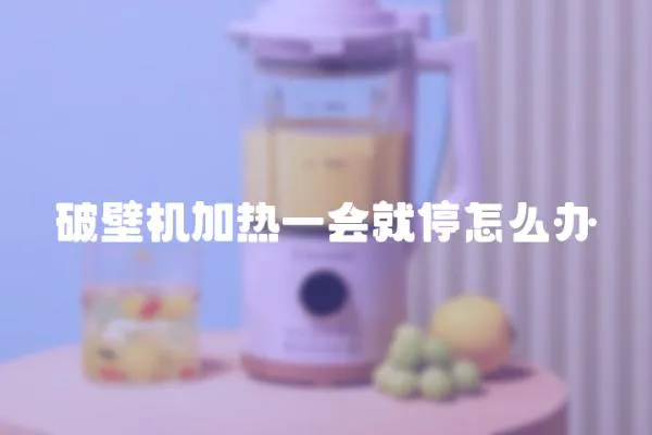 破壁機加熱一會就停怎么辦