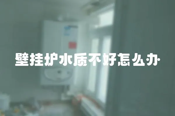 壁掛爐水質不好怎么辦