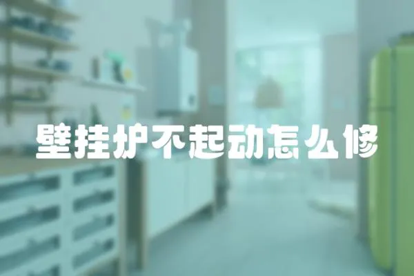 壁掛爐不起動怎么修
