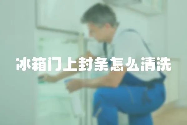 冰箱門上封條怎么清洗