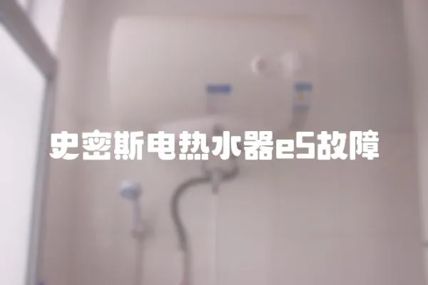史密斯電熱水器e5故障