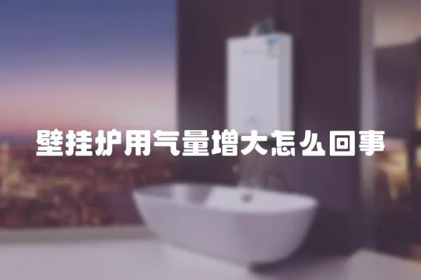 壁掛爐用氣量增大怎么回事