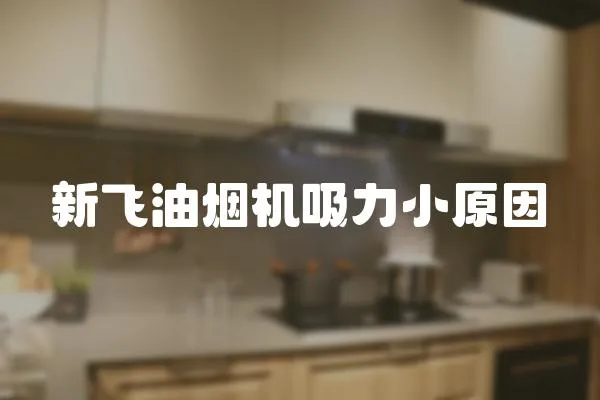 新飛油煙機吸力小原因