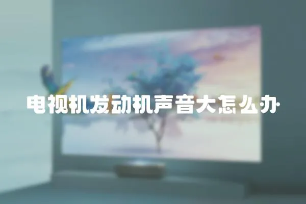 電視機發動機聲音大怎么辦