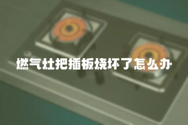 燃氣灶把插板燒壞了怎么辦