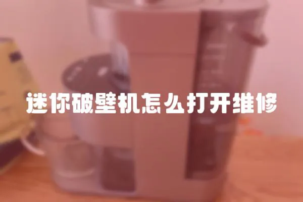 迷你破壁机怎么打开维修