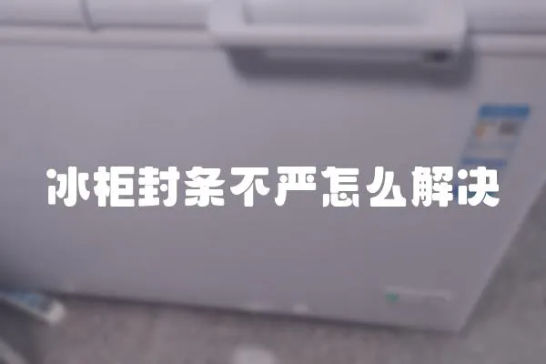 冰柜封條不嚴怎么解決