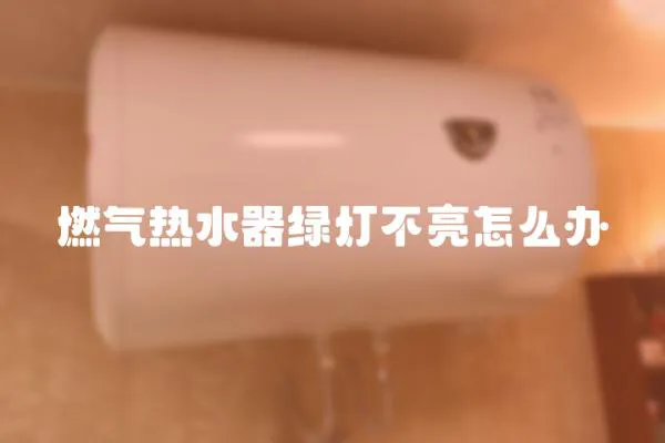 燃氣熱水器綠燈不亮怎么辦