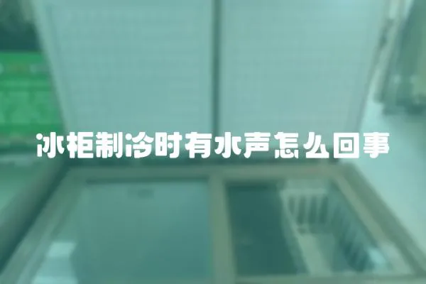 冰柜制冷時有水聲怎么回事