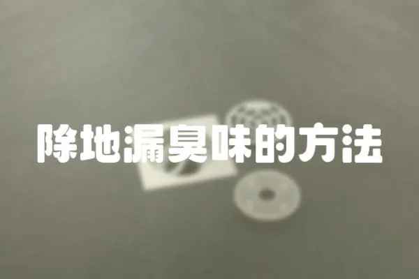 除地漏臭味的方法