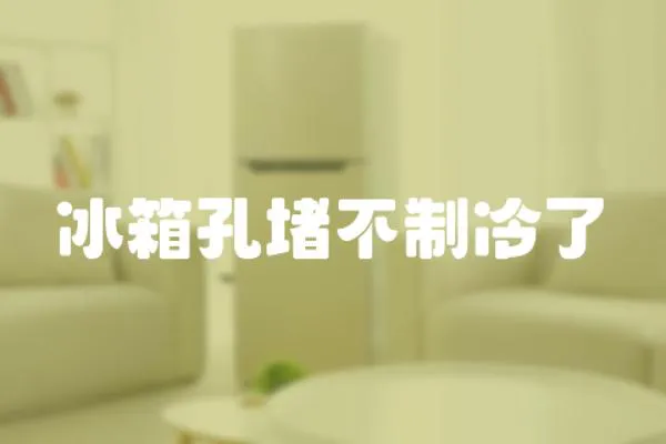 冰箱孔堵不制冷了