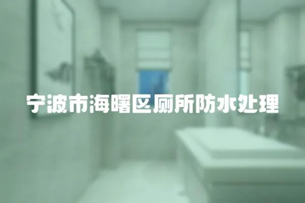 寧波市海曙區廁所防水處理