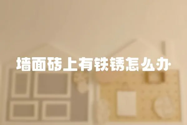 墻面磚上有鐵銹怎么辦