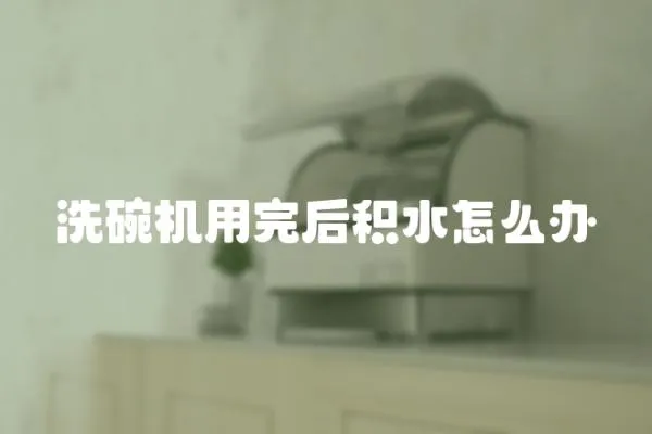 洗碗機(jī)用完后積水怎么辦