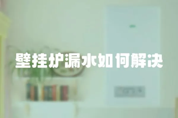 壁掛爐漏水如何解決