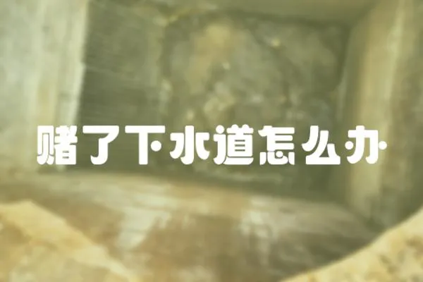 賭了下水道怎么辦