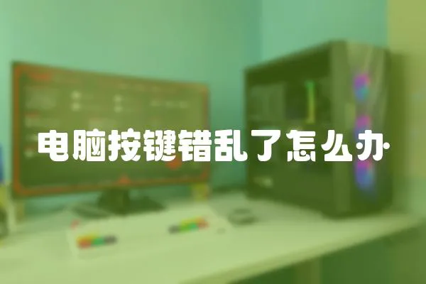 電腦按鍵錯亂了怎么辦