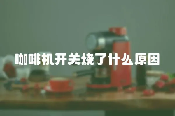 咖啡機開關燒了什么原因