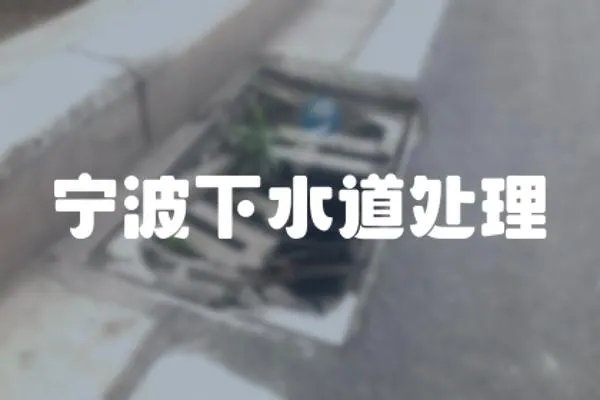 寧波下水道處理