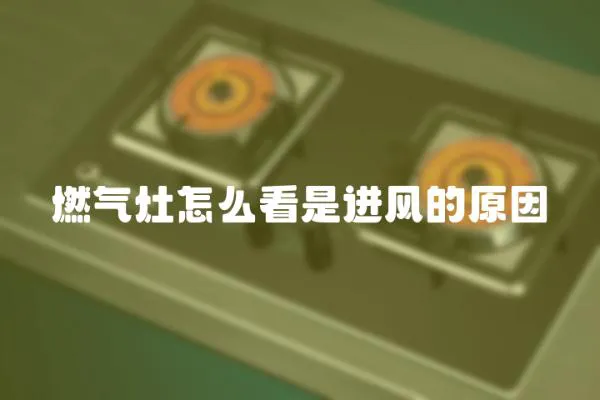 燃?xì)庠钤趺纯词沁M(jìn)風(fēng)的原因