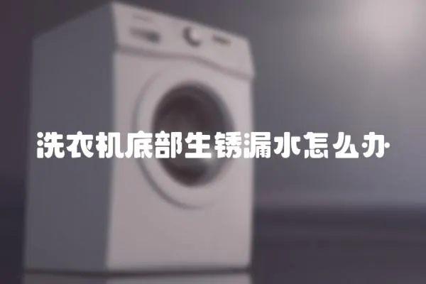 洗衣機底部生銹漏水怎么辦