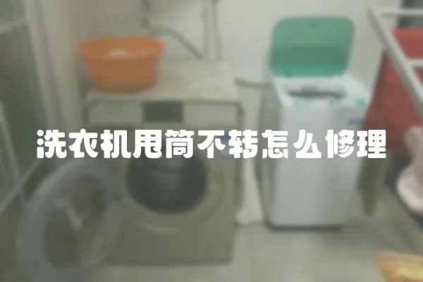 洗衣機甩筒不轉怎么修理