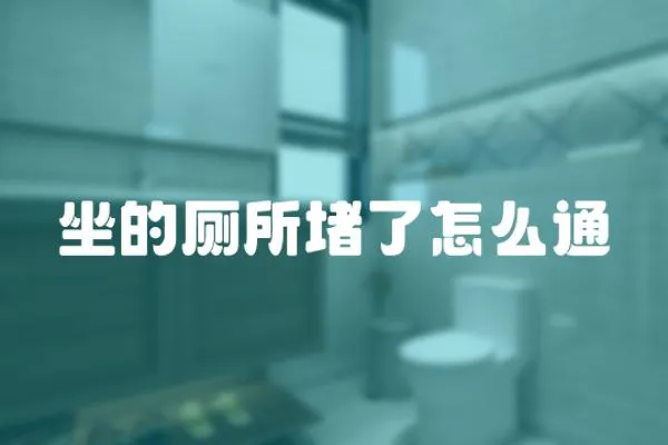 坐的廁所堵了怎么通