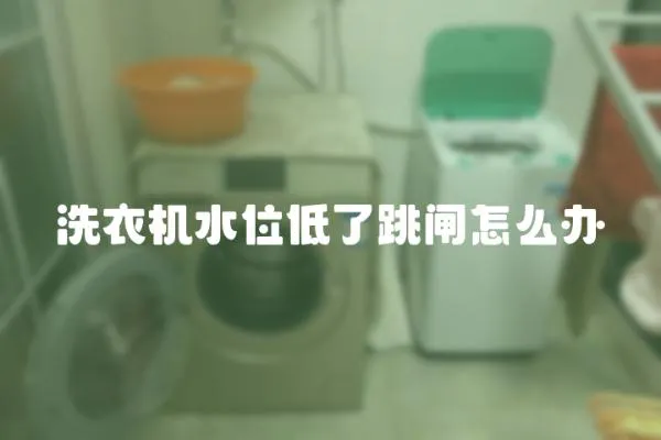 洗衣機(jī)水位低了跳閘怎么辦